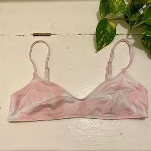 Solid & Striped Pink Tie Dye Rachel Top